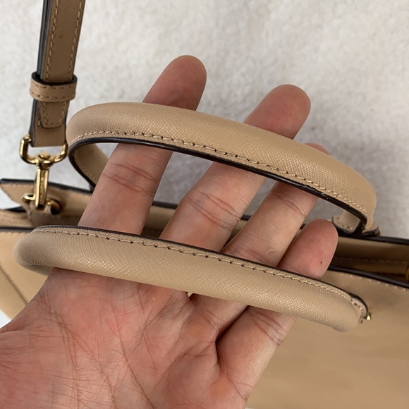 Michael Kors Selma Handbag Women’s Medium Dark Khaki Saffiano Leather Tote - Picture 11 of 16